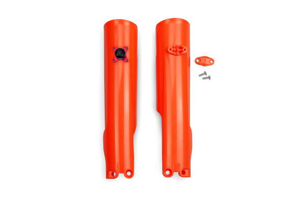 Fork Slider Protector + Quick Starter neon orange for Gas Gas / Husqvarna / Ktm